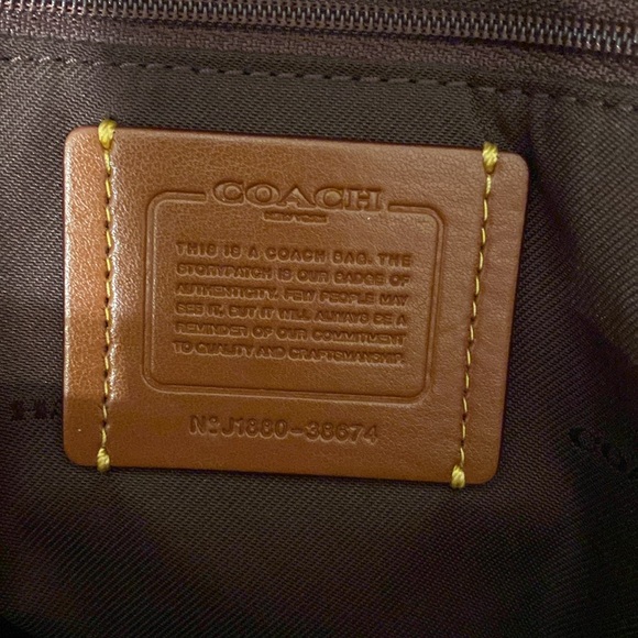 COACH Backpack 38674 Campus Backpack Patchwork Pebbled Leather Cowhide. Limited - Picture 5 of 6